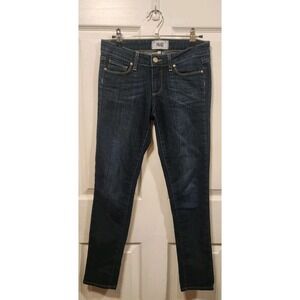 Paige Womens Jeans Size 25 Peg Ankle Skinny Blue Denim Dark Wash, EUC